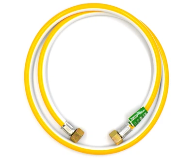 Шланг для газу 1/2" ВВ 150 см, ПВХ армований, Thermo Alliance Standart SD090G150, білий, без прокладок