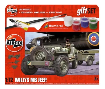 Збірна модель 1/72 позашляховик Willys MB Jeep Стартовий набір Airfix A55117A