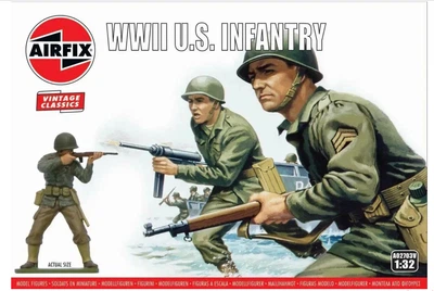 Збірна модель 1:32 фігури піхота США Другої світової війни WWII US Infantry Airfix A02703V