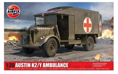 Збірна модель 1:35 вантажівка швидка допомога Британської армії Austin K2/Y Airfix A1375