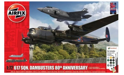 Збірна модель 1/72 літаки Lockheed F-35B Lightning II & Avro Lancaster B Mk.III набір Airfix A50191
