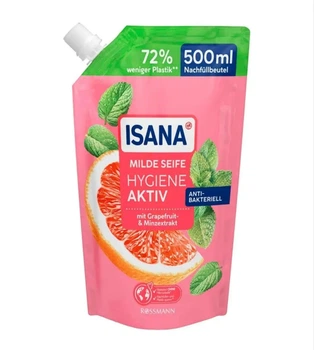 Жидкое антибактериальное мыло Isana Hygiene Aktiv, 500мл