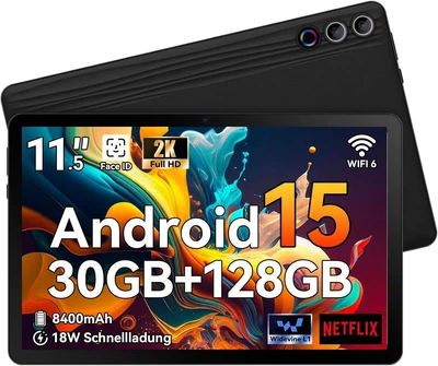 Планшет 11.5" 2K DYNAMIC HALO G9 6+24/128Gb Wi-Fi Android 15 8400 mAh