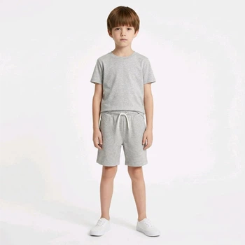 Спортивные серые утепленные шорты для парня Hype kids 134-140 см (9-10Y)