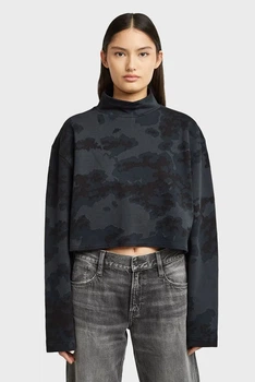 Жіночий темно-синій гольф камуфляжний Oversized G-Star RAW XS D27169,E150
