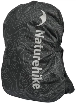 Чехол для рюкзака Naturehike CNK2450PJ010 M Black водозащитный 2000 мм светоотражающий полиэстер