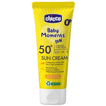 Крем солнцезащитный Chicco Baby Moments SUN, SPF 50+, 75 мл