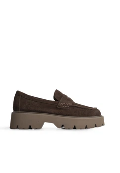 Лофери замшеві жіночі Vika 6252/Chocolate/6399/74-2/B 38 Коричневий