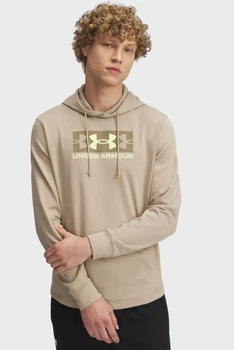Чоловіче бежеве худі UA Rival Terry Logo Hood Under Armour XL 1390141-299