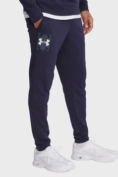 Чоловічі темно-сині спортивні штани UA Rival Terry Logo Jogger Under Armour S 1390144-410
