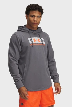 Чоловіче сіре худі UA Rival Terry Logo Hood Under Armour S 1390141-025