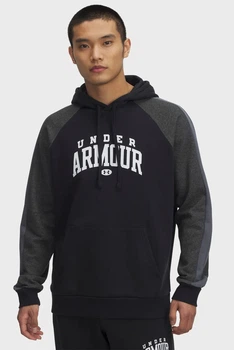 Чоловіче чорне худі UA Rival Flc CB Hood Under Armour XXL 6003958-001