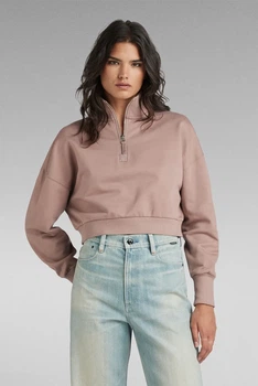 Жіноча рожева спортивна кофта Cropped zip loose sw G-Star M D23143,D278