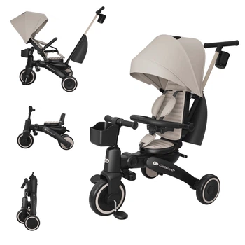 Триколісний велосипед Kinderkraft Jazz 3 Бежевий (KRJAZZ03BEG0000)