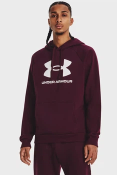 Чоловіче бордове худі UA Rival Fleece Logo HD Under Armour S 1379758-600
