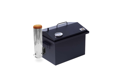 Коптильня SmokeHouse Kit M Thermo 400х300х320 мм до 4 кг для горячего и холодного копчения с термометром и дымогенератором стальная