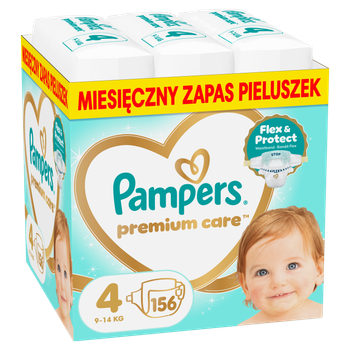 Підгузки Pampers Premium Care Розмір 4 (9-14 кг) 156 шт (8006530223591)
