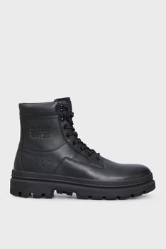 Чоловічі чорні шкіряні черевики Arron Lace Mid M G-Star 45 D25774,01