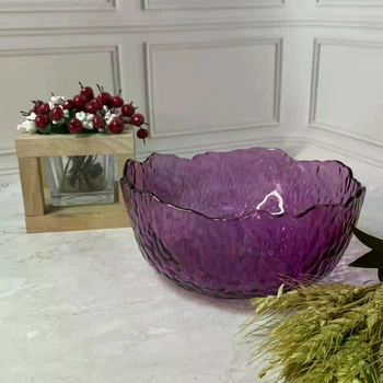 Салатник скляний 195 мм W805Z-Pink "Магнолія пінк" Helios W805Z-Pink