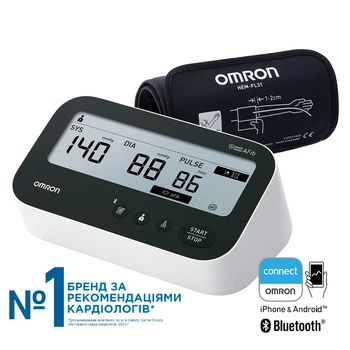 Автоматический тонометр OMRON M4 Connect AFib (HEM-7196T1-FLE)