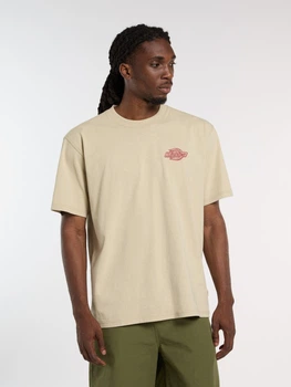 Футболка бавовняна довга чоловіча Dickies Millville Ss DK0A88JWL441 XL Бежева (800070354638)