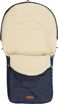 Śpiworek do wózka Sensillo Wełna 95 x 40 cm Navy (5902021525034)
