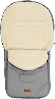Śpiworek do wózka Sensillo Wełna 95 x 40 cm Light Grey (5902021525065)