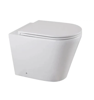 Унитаз напольный безвидочный Mixxus Premium Bevel-0702-T3 система смыва Tornado 3.0 (MP6715)