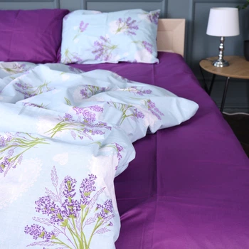 Простирадло MirSon Ranforce Elite 17-0130 Lavender sea 150 х 220 см (2200004645896)