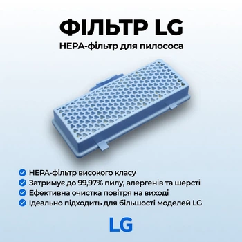 Фильтр для пылесоса LG vk71185hu, НЕРА12 ADQ68101902