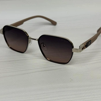 Женские солнцезащитные очки поляризационные унисекс ПЕ6-6463 Brown