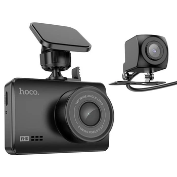 Видеорегистратор HOCO DV3 Driving recorder with display(dual-channel) Black