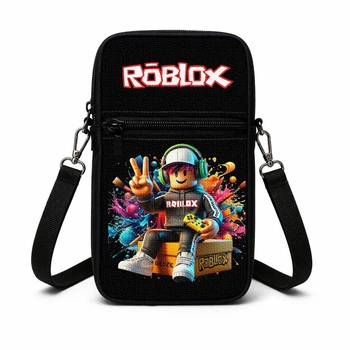 Дитяча сумка-чохол для телефону Roblox через плече, водонепроникна міні-сумка месенджер (3091)