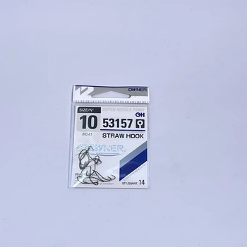 Гачки "OWNER" 53157 - №10 STRAW HOOK w/ EYE,53157-10