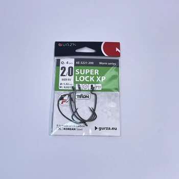 Оффсетный крючок Gurza SUPER LOCK XP # 2/0 PTF 4 шт.,KE-3221-200