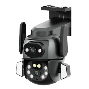 IP камера відеоспостереження Q821 (CareCamPro APP) Wi-Fi 4MP 2 об'єктива 4-кратний зум Black (3_08090)