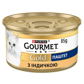 Вологий корм для котів Gourmet Gold паштет з індичкою 85 г 12592121