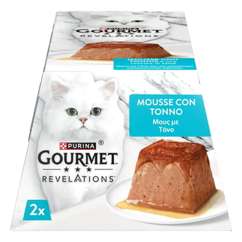 Вологий корм для котів Gourmet Revelations Мус з тунцем та соусом повнорационный 2 x 57 г 12619484