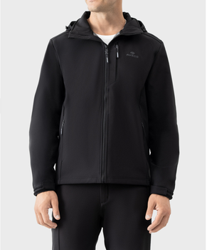 Ветровка мужская AVECS Softshell Демисезонная куртка Батл (большие размеры) 5XL Черная