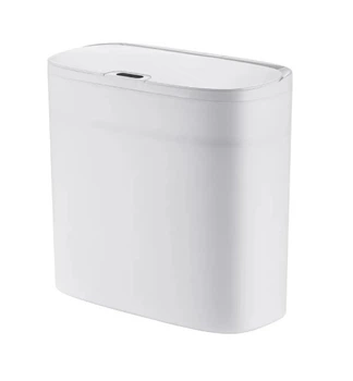 Відро для сміття Mixxus Wave-TC0414 White сенсорне прямокутне 14 л білий (MI8405)
