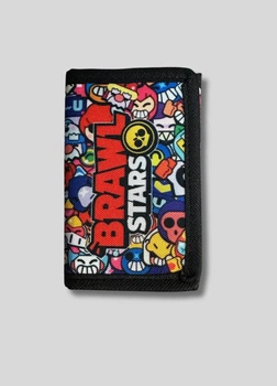 Дитячий гаманець на липучці Бравл Старс (Brawl Stars) - Різнобарвний