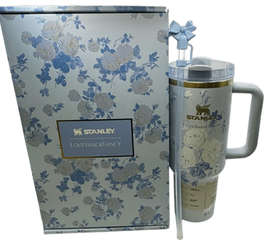 Термос термочашка Stanley Quencher H2.0 Tumbler з нержавіючої сталі 1,18 л Everblooming Rosettes KT6007855