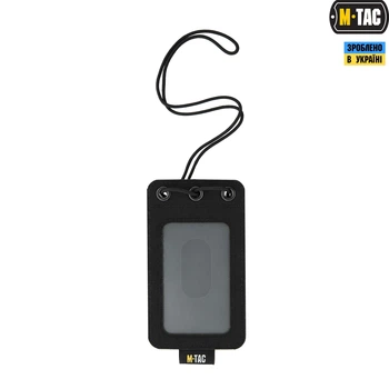 Бейдж з прозрачною панеллю M-Tac Black 10131002