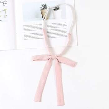 Краватка-метелик на резиночці у японському стилі Honey Fashion Accessories рожева (30к043)