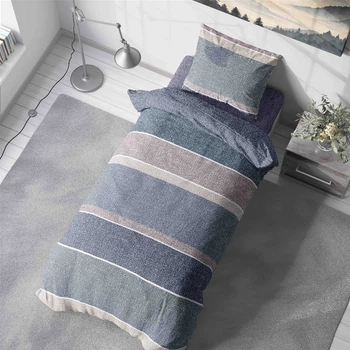 Комплект постельного белья Daisy Полуторный 145х215 см Coastal Lines Dark Поплин (4820298414534)