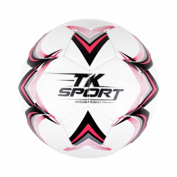 Футбольний м'яч TK Sport, розмір №5, м'який PVC, 330-350 г, C 44455-1, белый