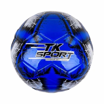 Футбольный мяч TK Sport, размер 5, 330–350 г, TPE пена, резиновая камера, C 44452-4, синий