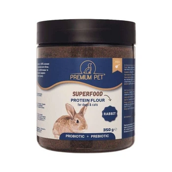 Premium Pet - Протеїнове борошно з кроликом для собак та котів 350 г (4820290330061)