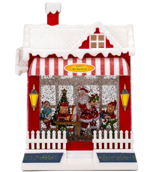 Ночник новогодний музыкальный Рождественский магазин XMAS WDL-24058 10095, санта