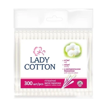 Ватні палички Lady Cotton 300 шт. (21402)